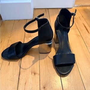 Alexander Wang Abby shoes with silver block heel